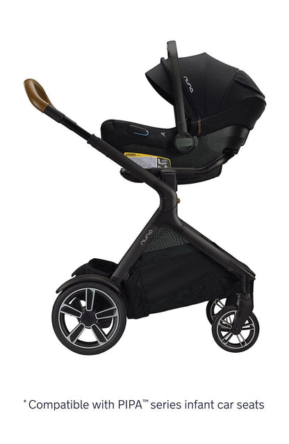 Nuna DEMI Grow + PIPA RX Twin Travel System with Aire Protect Canopy + Classic Canopy - Caviar - TWIN-ST08120CVR-CF12508600CVR