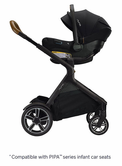 Nuna DEMI Grow + PIPA RX Twin Travel System with Aire Protect Canopy + Classic Canopy - Hazelwood / Caviar - TWIN-ST08122HAZ-CF12508600CVR