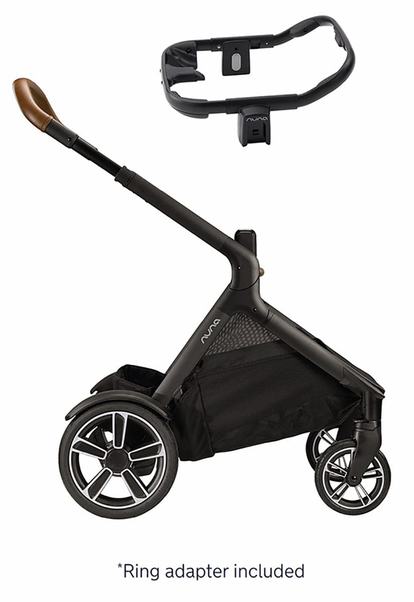 Nuna DEMI Grow + PIPA RX Twin Travel System with Aire Protect Canopy + Classic Canopy - Hazelwood / Caviar - TWIN-ST08122HAZ-CF12508600CVR