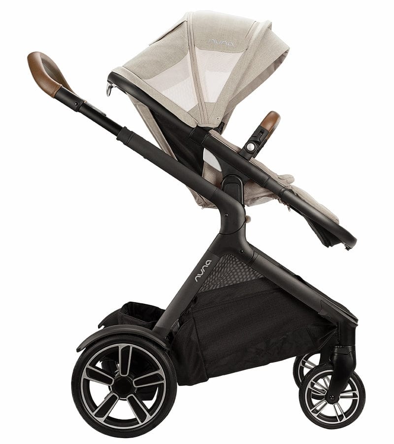 Nuna DEMI Grow Double Stroller with Aire Protect Canopy + Classic Canopy - Hazelwood