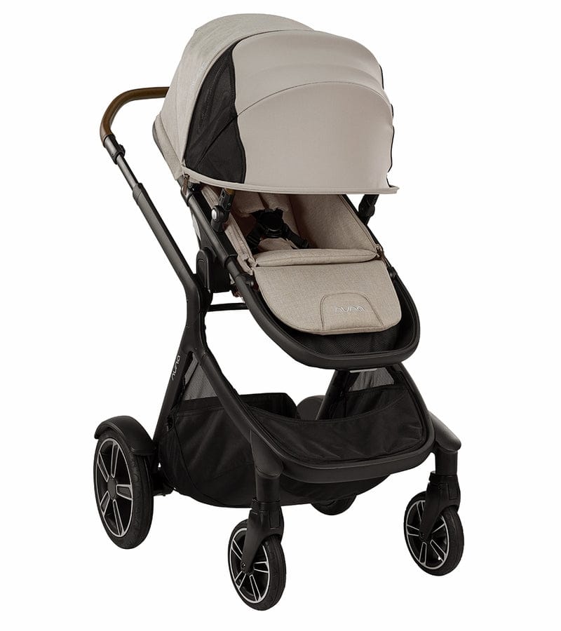 Nuna DEMI Grow Double Stroller with Aire Protect Canopy + Classic Canopy - Hazelwood