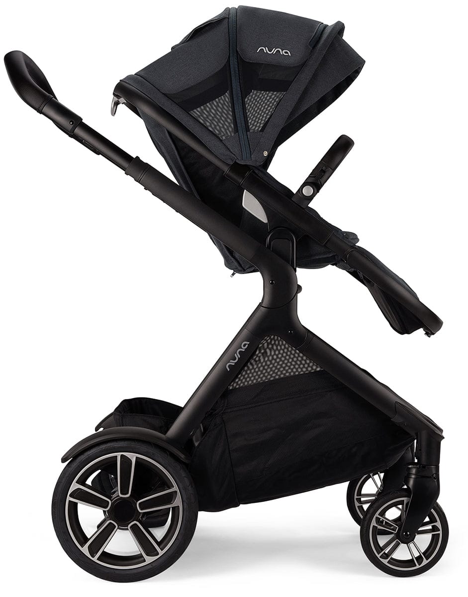 Nuna DEMI Grow Double Stroller with Aire Protect Canopy + Classic Canopy - Ocean