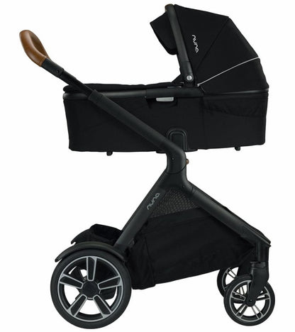 Nuna DEMI Grow Double Stroller + Bassinet Bundle - Caviar - DBL-ST08110CVR-CC09204CVR