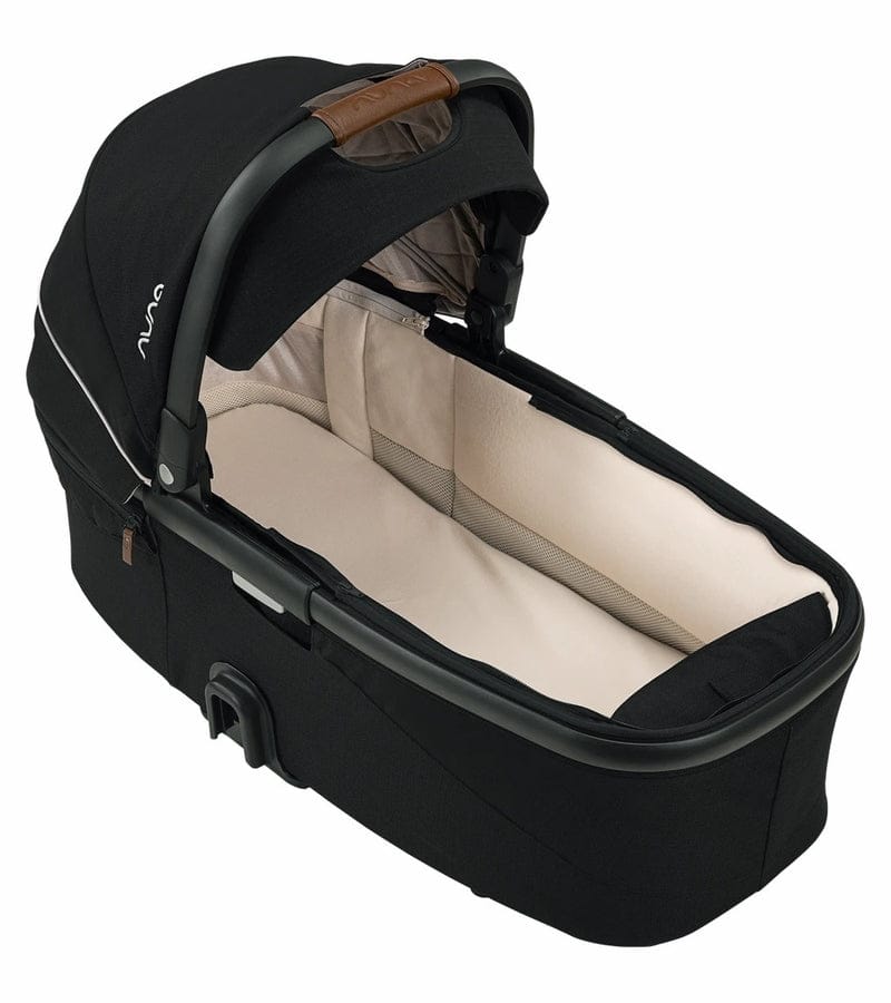 Nuna DEMI Grow Double Stroller + Bassinet Bundle - Caviar - DBL-ST08110CVR-CC09204CVR