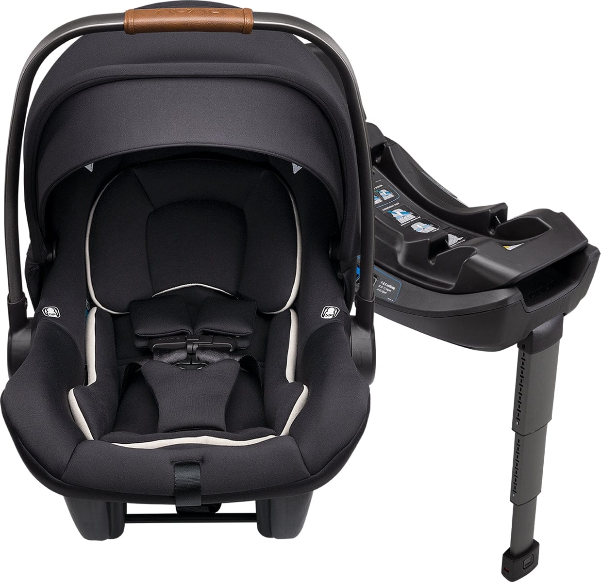 Nuna PEPP Next + PIPA Lite R Travel System Bundle - Caviar/Caviar - ST14003CVR-CF08508600CVR