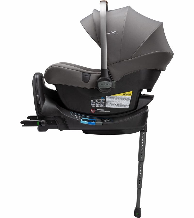 Nuna DEMI Grow + PIPA Lite R Twin Travel System Bundle - Frost/Granite - TWIN-ST08110FRT-CF08508600GRN