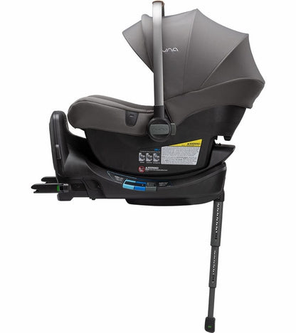 Nuna DEMI Grow + PIPA Lite R Twin Travel System Bundle - Frost/Granite - TWIN-ST08110FRT-CF08508600GRN
