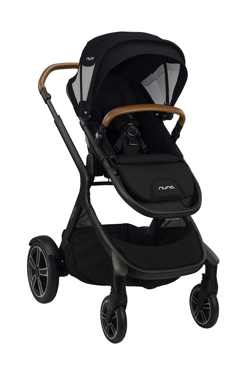 Nuna DEMI Grow Single-to-Double Stroller with Aire Protect Canopy + Classic Canopy - Caviar - ST08120CVR