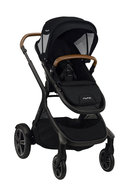 Nuna DEMI Grow Single-to-Double Stroller with Aire Protect Canopy + Classic Canopy - Caviar - ST08120CVR