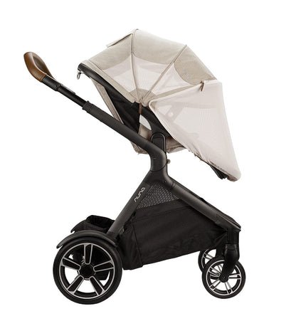 Nuna DEMI Grow Single-to-Double Stroller with Aire Protect Canopy + Classic Canopy - Hazelwood