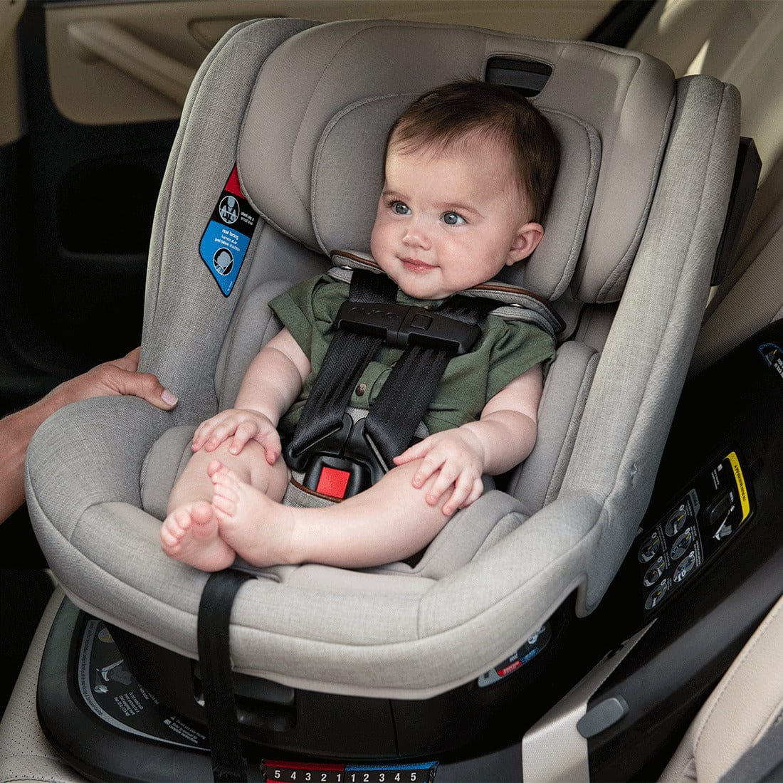 Nuna REVV Rotating Convertible Car Seat - Caviar - CS13600CVR