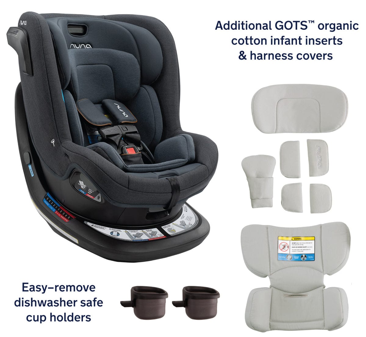 Nuna REVV Rotating Convertible Car Seat - Ocean - CS13600OCN