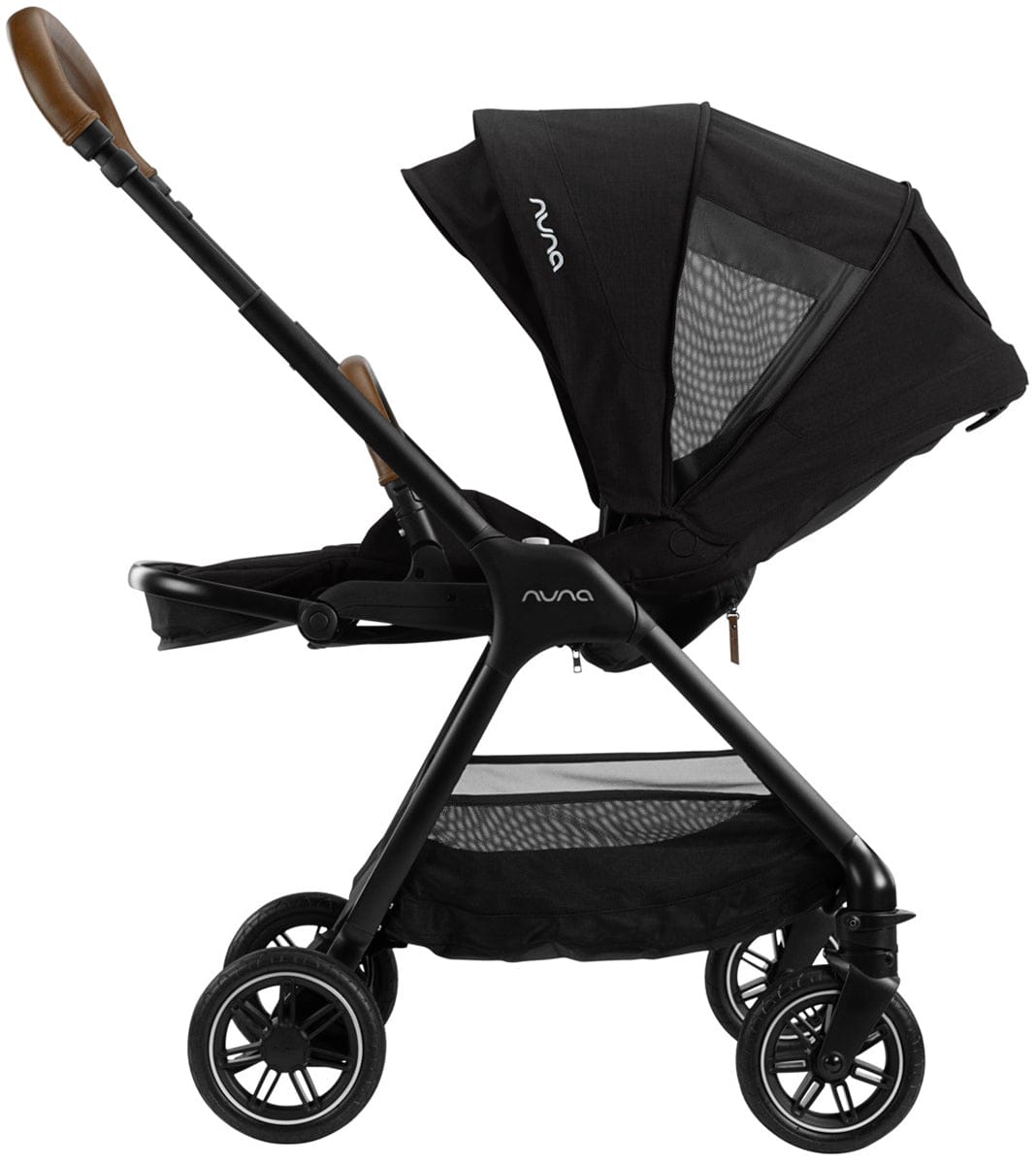 Nuna TRIV Compact Stroller with Magnetic Buckle - Caviar