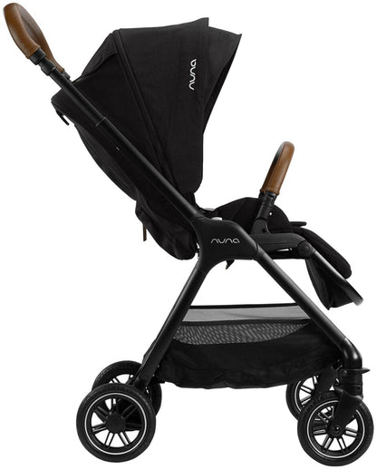 Nuna TRIV Compact Stroller with Magnetic Buckle - Caviar