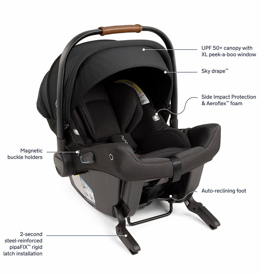 Nuna TRVL LX + PIPA urbn Baseless Infant Car Seat Travel System