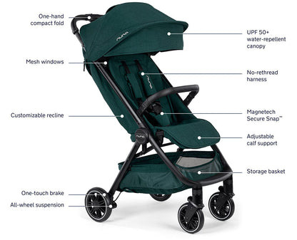 Nuna TRVL + PIPA urbn Travel System - Lagoon - TS15700LGN