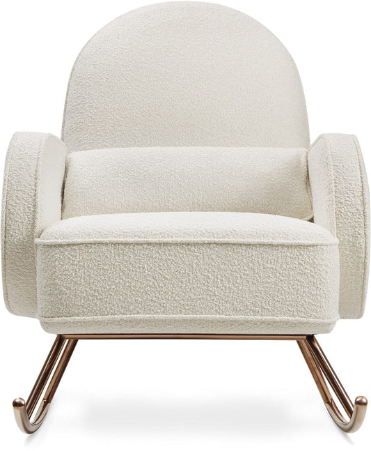 Nursery Works Compass Rocker - White Boucle - NW17087WB