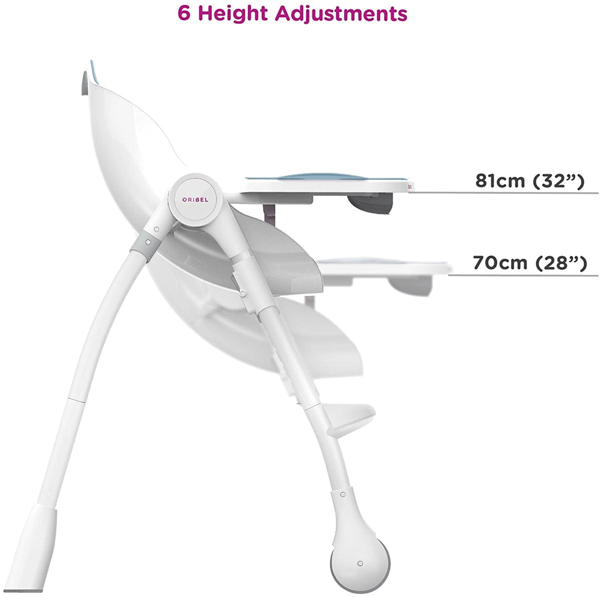 Oribel Cocoon Delicious High Chair - Blue Raspberry Marshmallow - OR205-90001