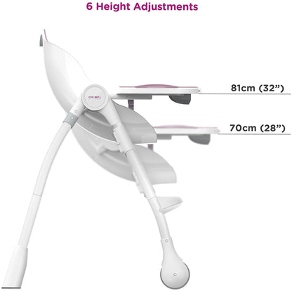 Oribel Cocoon Delicious High Chair - Rose Meringue