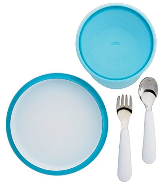 OXO Tot 4 Piece Feeding Set in Aqua - 6107300