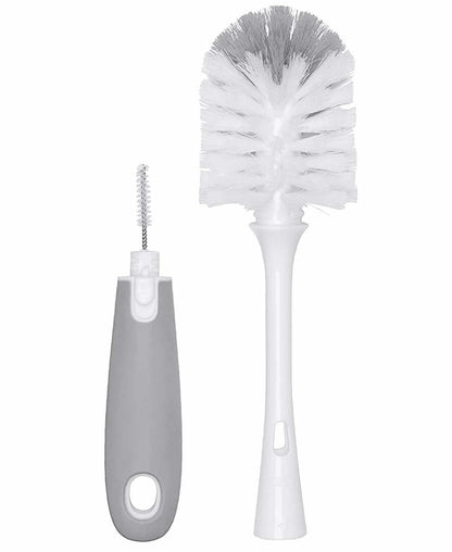 OXO Tot Bottle Brush with Nipple Cleaner & Stand - Gray