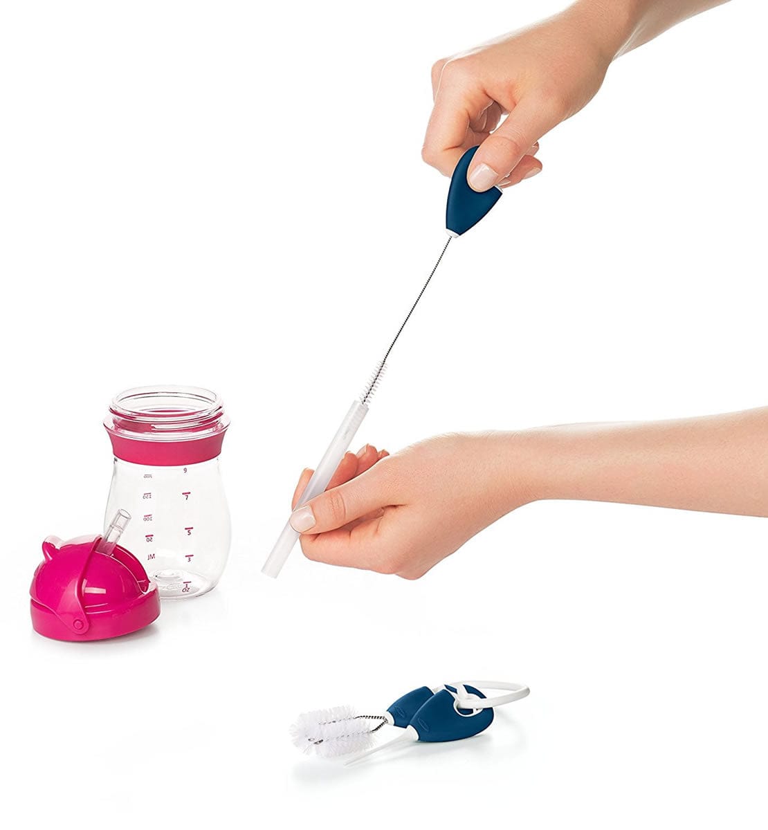 OXO Tot Cleaning Set For Straw & Sippy Cup - Navy - 62123300