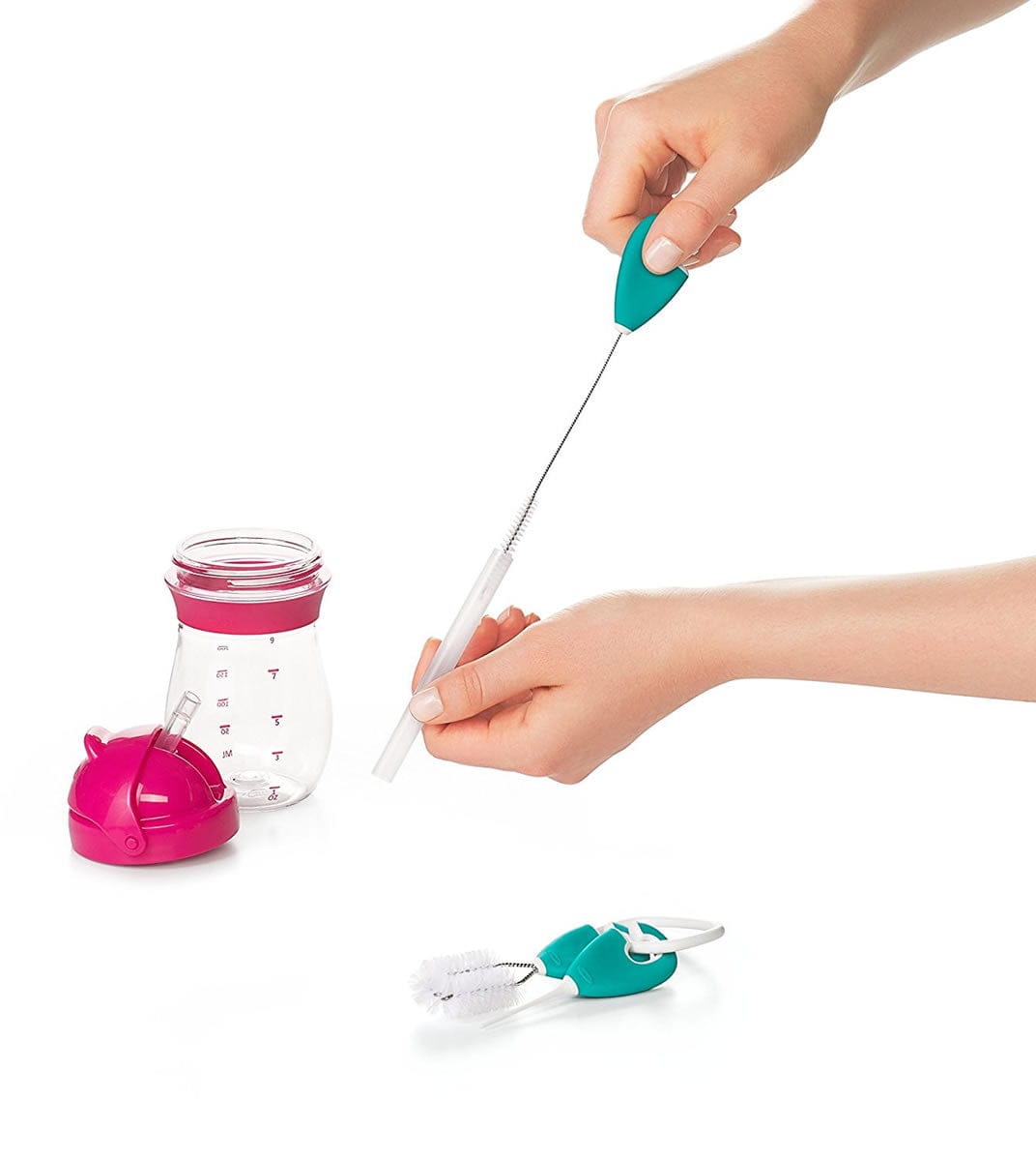 OXO Tot Cleaning Set For Straw & Sippy Cup - Teal - 62123100