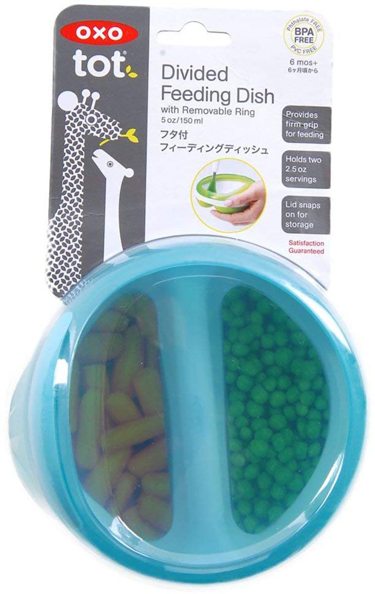 OXO Tot Divided Feeding Dish in Aqua - 6113800