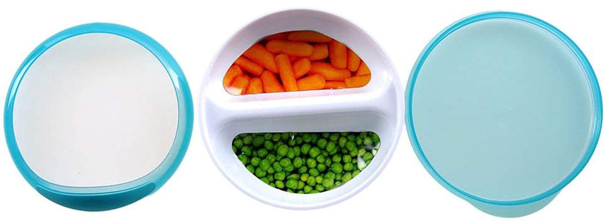 OXO Tot Divided Feeding Dish in Aqua - 6113800