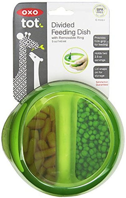 OXO Tot Divided Feeding Dish in Green - 6113900