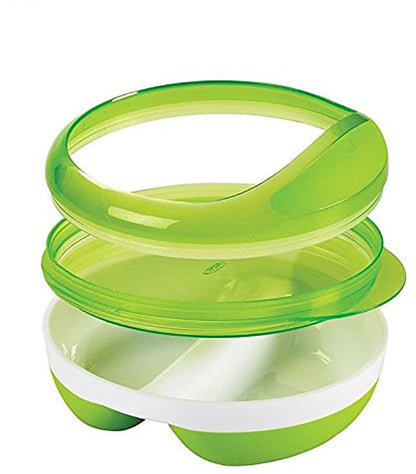 OXO Tot Divided Feeding Dish in Green - 6113900