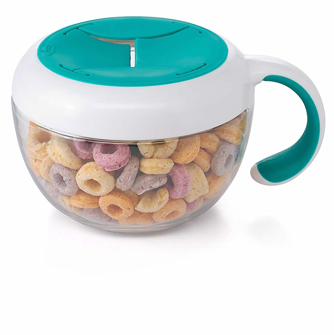 OXO Tot Flippy Snack Cup With Travel Cover - Teal - 61132000