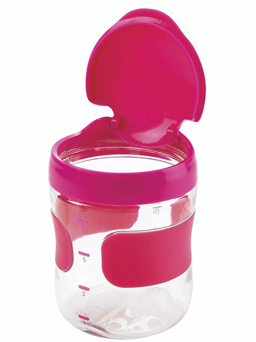 OXO Tot Large Flip Top Snack Cup - Pink - 6129600