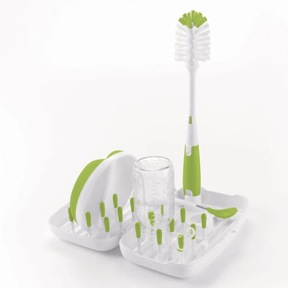 OXO Tot On-The-Go Drying Rack and Bottle Brush - Green - 6230700