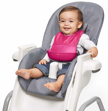 OXO Tot Roll Up Bib, 2-pack - Pink & Teal - 61138800