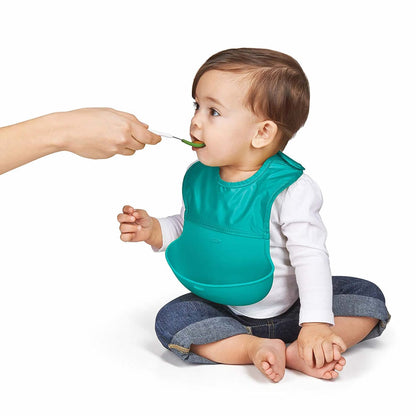 OXO Tot Roll Up Bib, 2-pack - Pink & Teal - 61138800