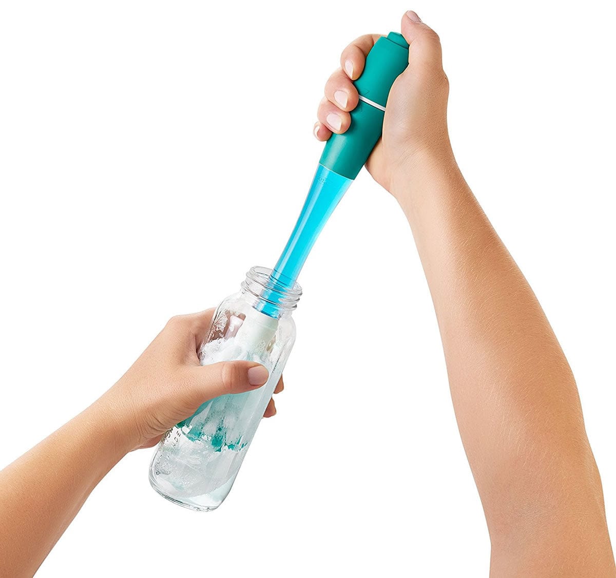 OXO Tot Soap Dispensing Bottle Brush With Stand - Teal - 62123000
