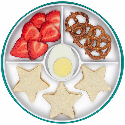 OXO Tot Stick & Stay Divided Plate - Teal - 61121200