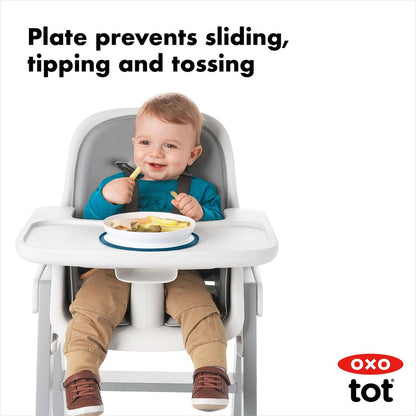 OXO Tot Stick & Stay Plate - Navy - 61121000