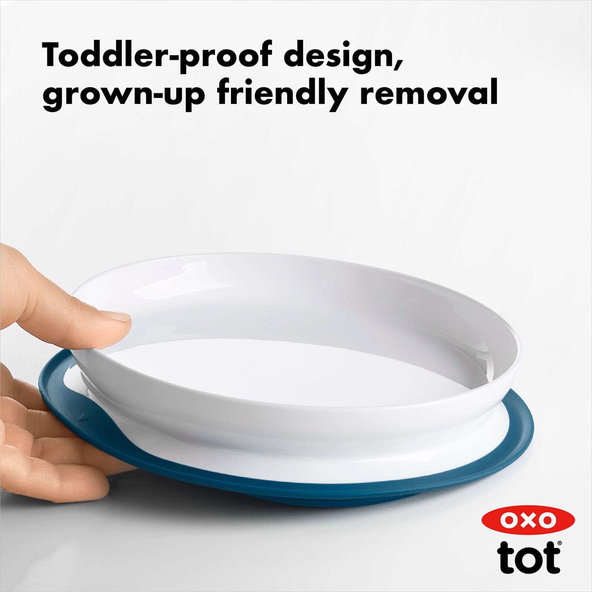 OXO Tot Stick & Stay Plate - Navy - 61121000