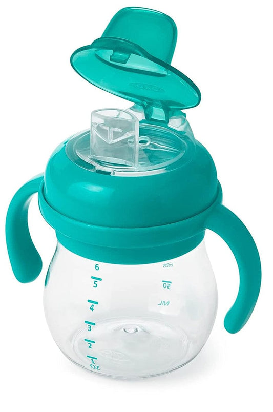 OXO Tot Transitions Soft Spout Sippy Cup with Handles, 6 oz - Teal - 61127500