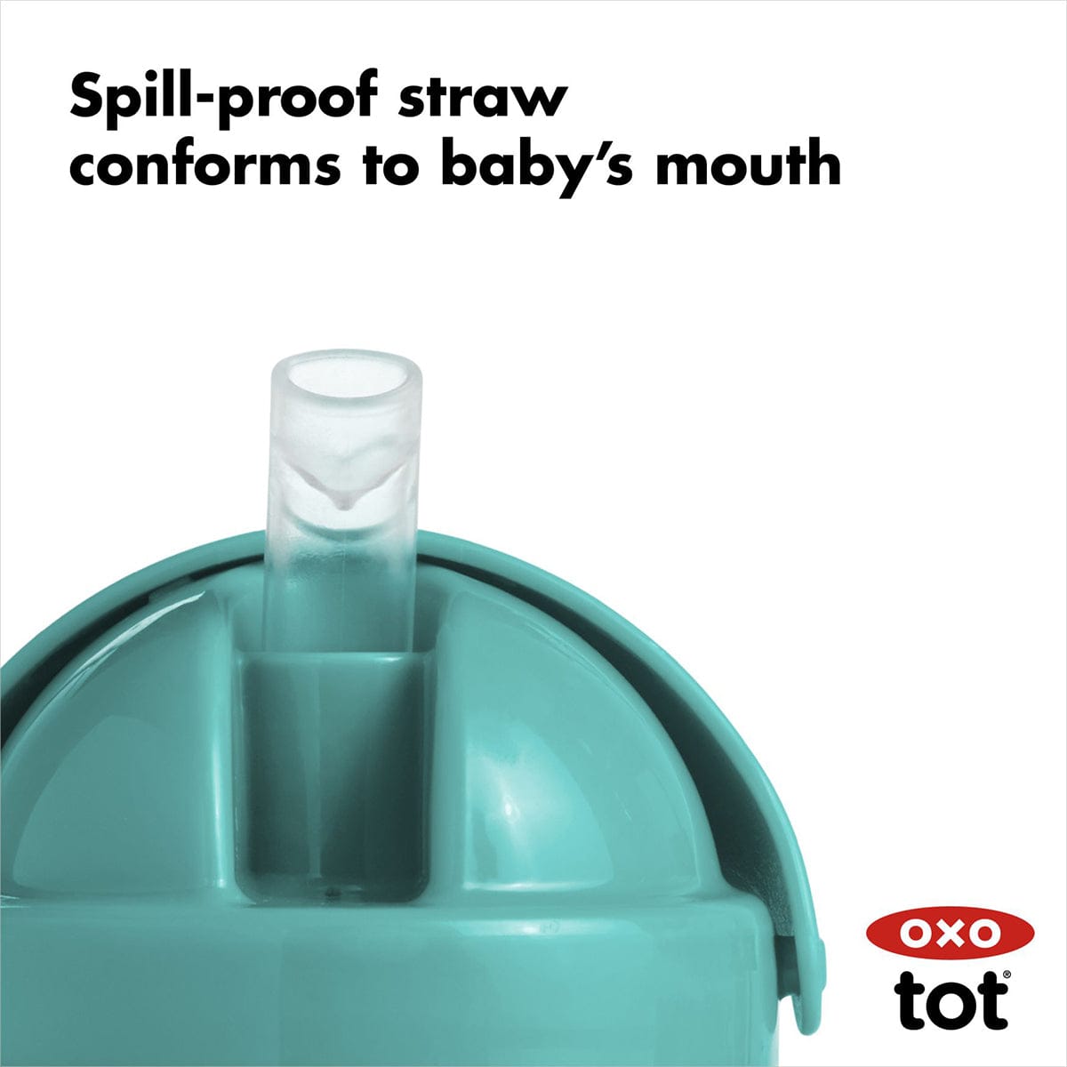 OXO Tot Transitions Straw Cup with Handles, 6 oz - Teal