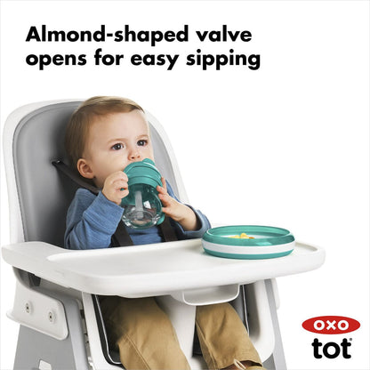 OXO Tot Transitions Straw Cup with Handles, 6 oz - Teal
