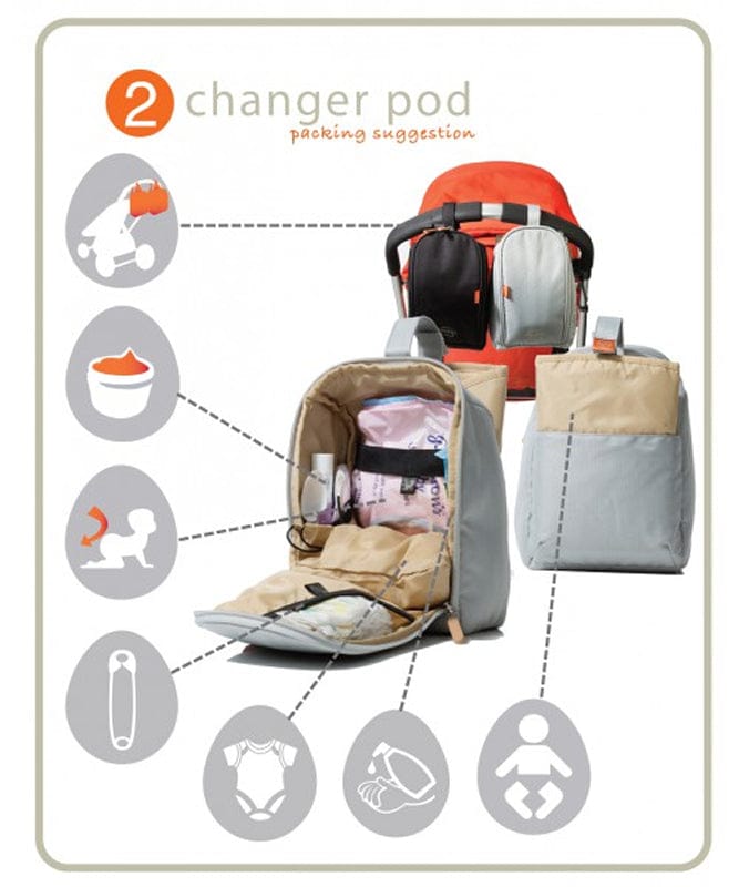 PacaPod Mirano Diaper Bag - Tan - BB0326