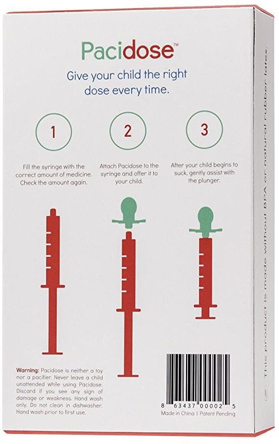 Pacidose Liquid Medication Dispenser, 0-6 Months - 8.63437E+11