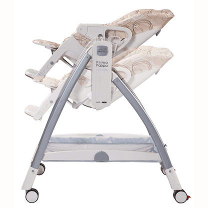 Peg Perego 2010 Prima Pappa Newborn High Chair in Circles Color with UPHOLSTERY DEFECT