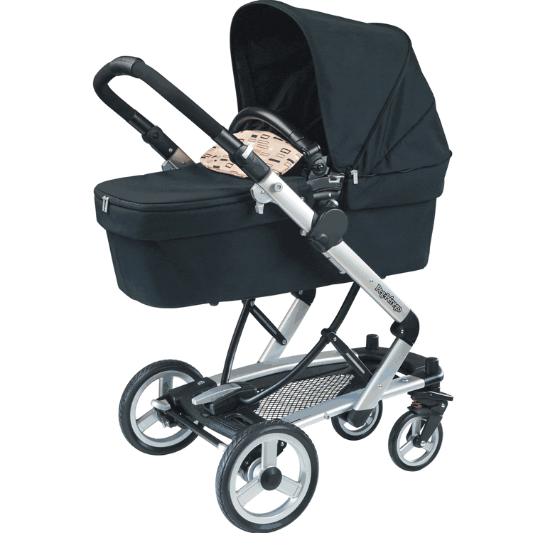Peg Perego 2010 Skate Stroller with Bassinet in Black Step - IPSS30NA34FG13S