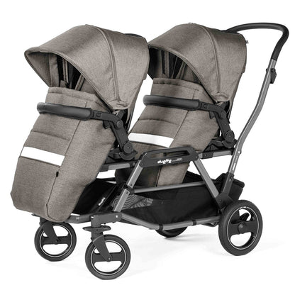 Peg Perego Duette Piroet Double Stroller - City Grey - IP0828NA00BA53