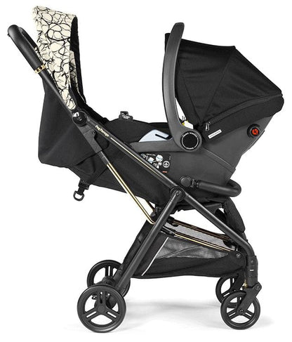 Peg Perego Selfie + Primo Viaggio 4-35 Nido Travel System - Graphic Gold / Onyx - IP2200NA00AB50RO01-TS