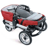Peg Perego Skate Carriage Stroller in Red Bubbles - IPSK30BU49CR49